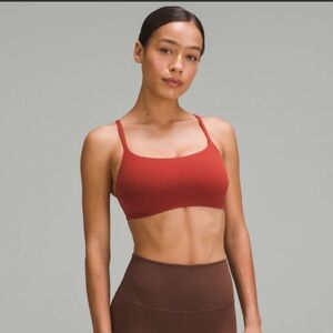 Lululemon Wunder Train Strappy Racer Bra C/D Cup Terra Orange 8